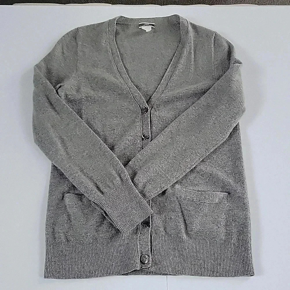 J. Crew Vintage 100% Cashmere‎ Button Up Womens Cardigan